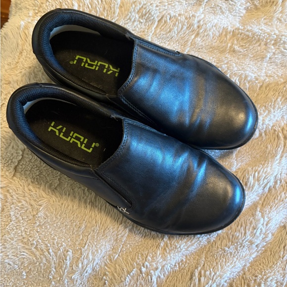 KURU KIVI women’s  Black Slip-On Shoes professional size 9 heel support lux‎ - Picture 1 of 13